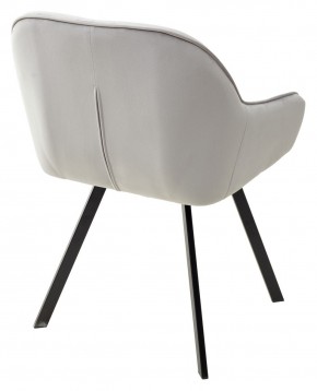 Стул GALE 360 град. поворот. BLUVEL-03 LIGHT GREY, велюр/ черный каркас, М-City в Сургуте - surgut.ok-mebel.com | фото 4