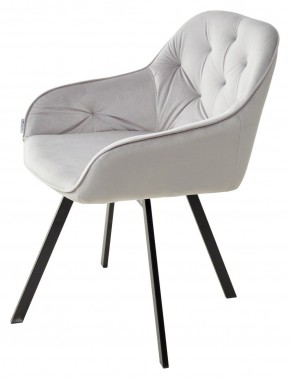 Стул GALE 360 град. поворот. BLUVEL-03 LIGHT GREY, велюр/ черный каркас, М-City в Сургуте - surgut.ok-mebel.com | фото 5