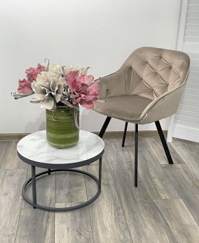Стул GALE 360 град. поворот. BLUVEL-40 BEIGE, велюр/ черный каркас, М-City в Сургуте - surgut.ok-mebel.com | фото 2