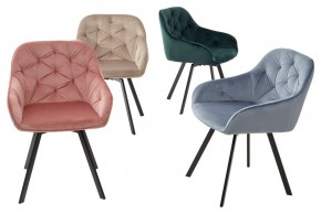 Стул GALE 360 град. поворот. BLUVEL-40 BEIGE, велюр/ черный каркас, М-City в Сургуте - surgut.ok-mebel.com | фото 3