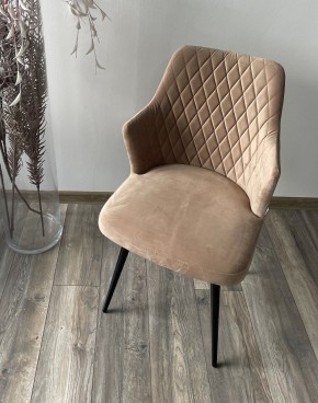 Стул HERMAN 360 град. БЕЖЕВЫЙ #5, велюр / черный каркас М-City в Сургуте - surgut.ok-mebel.com | фото 2