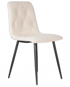Стул обеденный DOBRIN CHILLY ROMBO, Бежевый Simple 44, основание черный в Сургуте - surgut.ok-mebel.com | фото 2