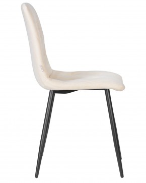 Стул обеденный DOBRIN CHILLY ROMBO, Бежевый Simple 44, основание черный в Сургуте - surgut.ok-mebel.com | фото 3