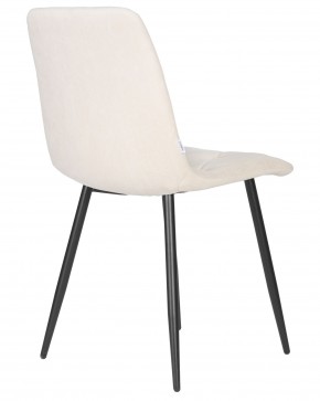 Стул обеденный DOBRIN CHILLY ROMBO, Бежевый Simple 44, основание черный в Сургуте - surgut.ok-mebel.com | фото 4