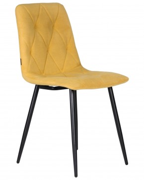 Стул обеденный DOBRIN CHILLY ROMBO, Горчичный Simple 15, основание черное в Сургуте - surgut.ok-mebel.com | фото 2