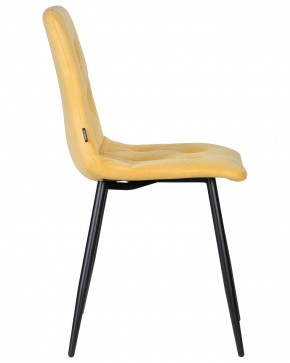 Стул обеденный DOBRIN CHILLY ROMBO, Горчичный Simple 15, основание черное в Сургуте - surgut.ok-mebel.com | фото 3