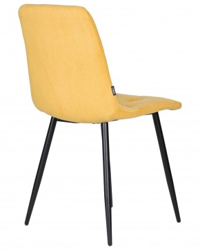 Стул обеденный DOBRIN CHILLY ROMBO, Горчичный Simple 15, основание черное в Сургуте - surgut.ok-mebel.com | фото 4