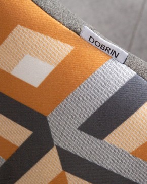 Стул обеденный DOBRIN MARKUS, ЭМАЛЬ ЧЕРНЫЙ МУАР ткань Candy Graphite+Escada Ochre в Сургуте - surgut.ok-mebel.com | фото 10