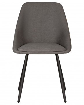 Стул обеденный DOBRIN MARKUS, ЭМАЛЬ ЧЕРНЫЙ МУАР ткань Candy Graphite+Escada Ochre в Сургуте - surgut.ok-mebel.com | фото 6
