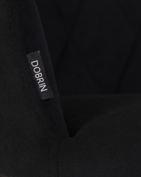 Стул обеденный DOBRIN ROBY, ЭМАЛЬ ЧЕРНЫЙ МУАР велюр Catania Black в Сургуте - surgut.ok-mebel.com | фото 2