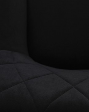 Стул обеденный DOBRIN ROBY, ЭМАЛЬ ЧЕРНЫЙ МУАР велюр Catania Black в Сургуте - surgut.ok-mebel.com | фото 3