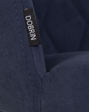 Стул обеденный DOBRIN ROBY, ЭМАЛЬ ЧЕРНЫЙ МУАР велюр Catania Dark Blue в Сургуте - surgut.ok-mebel.com | фото 9