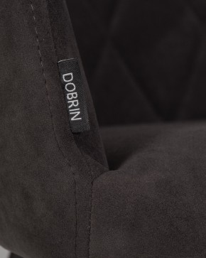 Стул обеденный DOBRIN ROBY, ЭМАЛЬ ЧЕРНЫЙ МУАР велюр Catania Espresso в Сургуте - surgut.ok-mebel.com | фото 9