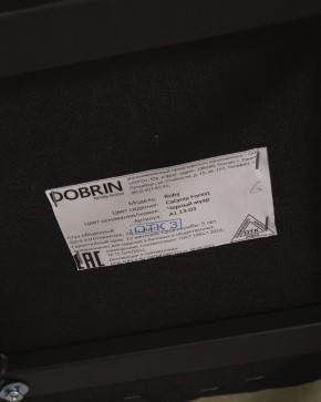 Стул обеденный DOBRIN ROBY, ЭМАЛЬ ЧЕРНЫЙ МУАР велюр Catania Forest в Сургуте - surgut.ok-mebel.com | фото 12