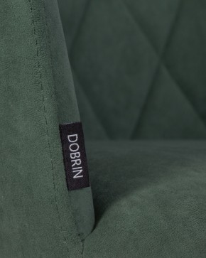 Стул обеденный DOBRIN ROBY, ЭМАЛЬ ЧЕРНЫЙ МУАР велюр Catania Izumrud в Сургуте - surgut.ok-mebel.com | фото 9