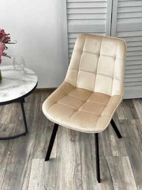 Стул ONION G062-03 светлый беж, велюр/ черный каркас М-City в Сургуте - surgut.ok-mebel.com | фото 2