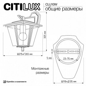 Светильник на штанге Citilux FORTS CLU10W в Сургуте - surgut.ok-mebel.com | фото 9