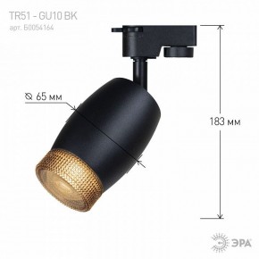 Светильник на штанге Эра  TR51 - GU10 BK в Сургуте - surgut.ok-mebel.com | фото 4