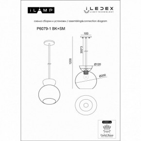 Светильник на штанге iLamp Mono P6079-1 BK+WH в Сургуте - surgut.ok-mebel.com | фото 3