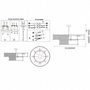 Светильник на штанге Imperiumloft RH Marais Round Chandelier 40,2668 в Сургуте - surgut.ok-mebel.com | фото 11