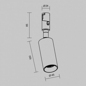 Светильник на штанге Maytoni Focus Led TR201-1-10W3K-M-B в Сургуте - surgut.ok-mebel.com | фото 7