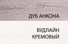 Тумба 1S, OLIVIA, цвет вудлайн крем/дуб анкона в Сургуте - surgut.ok-mebel.com | фото 3