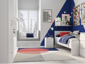 Тумба КАСТОР малая с двумя ящиками, цвет белый в Сургуте - surgut.ok-mebel.com | фото 3