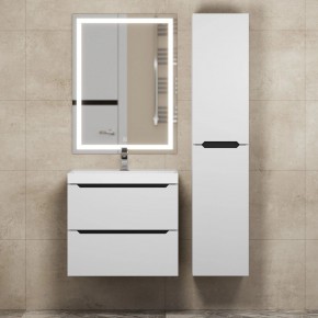 Тумба под раковину Uperwood Tanos 60 см, подвесная, белая/графит в Сургуте - surgut.ok-mebel.com | фото 13
