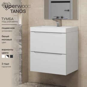Тумба под раковину Uperwood Tanos 70 см, подвесная, белая матовая в Сургуте - surgut.ok-mebel.com | фото 5
