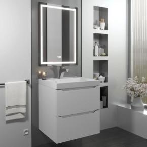Тумба с раковиной Uperwood Tanos 50 см, подвесная, белая матовая в Сургуте - surgut.ok-mebel.com | фото