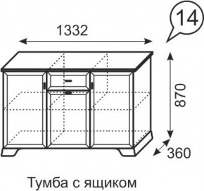 Тумба с ящиком Венеция 14 бодега в Сургуте - surgut.ok-mebel.com | фото 3