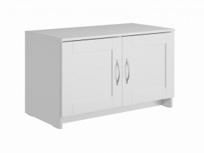 Тумба СИРИУС двухдверная низкая, цвет белый в Сургуте - surgut.ok-mebel.com | фото
