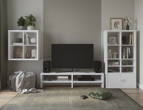 ТВ-тумба Энкель ТВ16, тамбурат, цвет белый в Сургуте - surgut.ok-mebel.com | фото 4