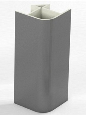 Угловое соединение для цоколя 90 гр. h100 мм (Алюминий, Белый, Черный, Сонома) в Сургуте - surgut.ok-mebel.com | фото