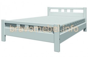 ВЕРОНИКА-2 Кровать из массива 900 (Белый античный) в Сургуте - surgut.ok-mebel.com | фото