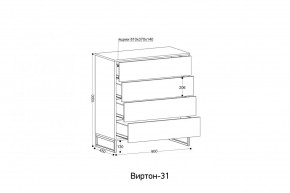 ВИРТОН 31 Комод (винтерберг) в Сургуте - surgut.ok-mebel.com | фото 2