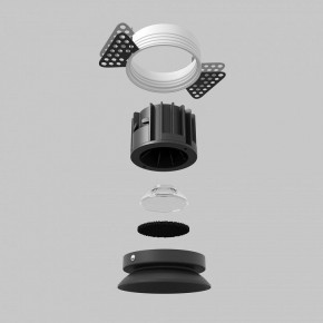 Встраиваемый светильник Maytoni Round DL058-12W2.7K-TRS-B в Сургуте - surgut.ok-mebel.com | фото 5