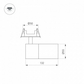 Встраиваемый светильник на штанге Arlight LGD-ARTEMIS-BUILT-FLAP-R55-12W 051796 в Сургуте - surgut.ok-mebel.com | фото 6
