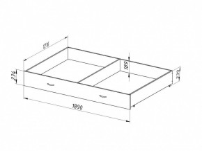Ящик для металлических кроватей 120*190 (Венге) в Сургуте - surgut.ok-mebel.com | фото 2