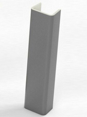 Торцевая заглушка  для цоколя h100 мм (Алюминий, Белый, Черный, Сонома) в Сургуте - surgut.ok-mebel.com | фото 1