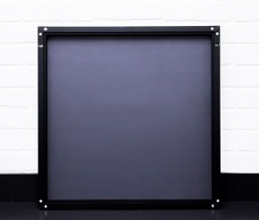 Зеркало Corsica 500х500 black без подсветки Sansa (SB1063Z) в Сургуте - surgut.ok-mebel.com | фото 3