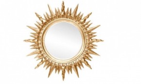 Зеркало круглое золото (1810(1) в Сургуте - surgut.ok-mebel.com | фото 1